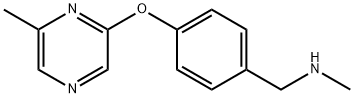 N-甲基-1-(4-((6-甲基吡嗪-2-基)氧基)苯基)甲胺, 912569-67-6, 结构式