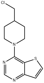 4-[4-(Chloromethyl)piperidin-1-yl]thieno[3,2-d]pyrimidine Struktur
