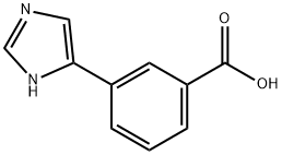 3-(1H-イミダゾール-4-イル)安息香酸 化学構造式