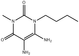 5,6-DIAMINO-1-BUTYL-3-METHYLPYRIMIDINE-2,4(1H,3H)-DIONE,91260-72-9,结构式