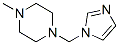 Piperazine, 1-(1H-imidazol-1-ylmethyl)-4-methyl- (9CI),91272-89-8,结构式