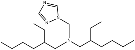 N,N-Bis(2-ethylhexyl)-[(1,2,4-triazol-1-yl)methyl]amin Structure