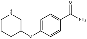 4-哌啶-3-氧基苯甲酰胺, 912761-79-6, 结构式