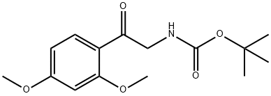 [2-(2,4-DIMETHOXY-PHENYL)-2-OXO-ETHYL]-CARBAMIC ACID TERT-BUTYL ESTER Structure