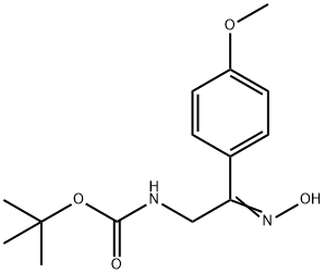 [2-HYDROXYIMINO-2-(4-METHOXY-PHENYL)-ETHYL]-CARBAMIC ACID TERT-BUTYL ESTER Structure