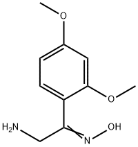 2-AMINO-1-(2,4-DIMETHOXY-PHENYL)-ETHANONE OXIME Structure