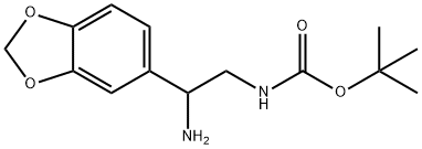 (2-AMINO-2-BENZO[1,3]DIOXOL-5-YL-ETHYL)-CARBAMIC ACID TERT-BUTYL ESTER, 912762-94-8, 结构式