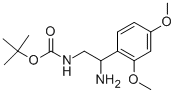 [2-AMINO-2-(2,4-DIMETHOXY-PHENYL)-ETHYL]-CARBAMIC ACID TERT-BUTYL ESTER, 912763-00-9, 结构式