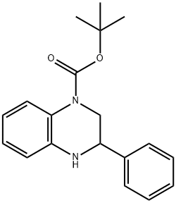3-PHENYL-3,4-DIHYDRO-2H-QUINOXALINE-1-CARBOXYLIC ACID TERT-BUTYL ESTER Structure