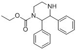 2,3-DIPHENYL-PIPERAZINE-1-CARBOXYLIC ACID ETHYL ESTER 化学構造式