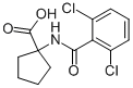 1-(2,6-DICHLORO-BENZOYLAMINO)-CYCLOPENTANECARBOXYLIC ACID,912763-69-0,结构式