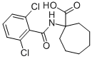 1-(2,6-DICHLORO-BENZOYLAMINO)-CYCLOHEPTANECARBOXYLIC ACID Structure