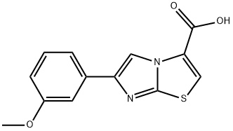6-(3-METHOXY-PHENYL)-IMIDAZO[2,1-B]THIAZOLE-3-CARBOXYLIC ACID Structure
