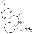 N-(1-AMINOMETHYL-CYCLOHEXYL)-3-FLUORO-BENZAMIDE 化学構造式