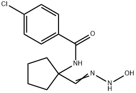 (Z)-4-氯-N-(1-(N'-羟基氨基甲酰)环戊基)苯甲酰胺 结构式