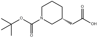 (R)-2-(1-(TERT-BUTOXYCARBONYL)PIPERIDIN-3-YL)ACETIC ACID Structure