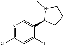 (S)-6-クロロ-4-ヨードニコチン 化学構造式