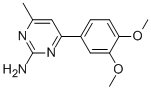 4-METHYL-6-(3,4-DIMETHOXYPHENYL)PYRIMIDIN-2-AMINE Struktur