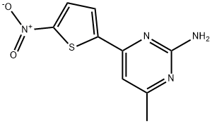 4-(5-NITROTHIEN-2-YL)-6-METHYLPYRIMIDIN-2-AMINE Struktur