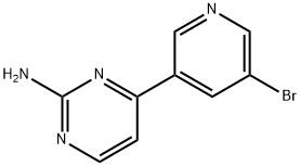4-(5-BROMOPYRIDIN-3-YL)PYRIMIDIN-2-AMINE Structure