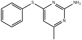 4-METHYL-6-PHENYLSULFANYL-PYRIMIDIN-2-YLAMINE, 91347-37-4, 结构式
