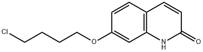 2(1H)-Quinolinone,7-(4-chlorobutoxy)- 化学構造式