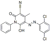 3-Pyridinecarbonitrile,  5-[(2,5-dichlorophenyl)azo]-1,2-dihydro-6-hydroxy-4-methyl-2-oxo-1-phenyl-  (9CI),913712-99-9,结构式