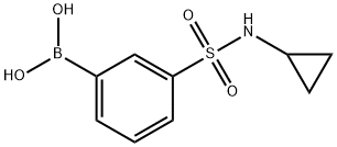 3-(N-CYCLOPROPYLSULPHAMOYL)BENZENEBORONIC ACID 98 化学構造式