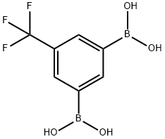 5-(TRIFLUOROMETHYL)BENZENE-1,3-DIBORONIC ACID 98 Structure