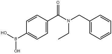 N-苄基-N-乙基-4-硼苯甲酰胺,913835-41-3,结构式