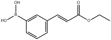 3-((E)-3-ETHOXY-3-OXO-1-PROPEN-1-YL)BENZENEBORONIC ACID 98 Structure