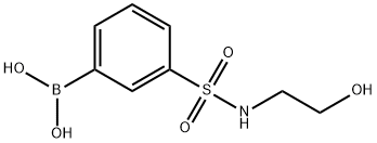 3-N-(2-HYDROXYETHYLSULPHAMOYL)BENZENEBORONIC ACID 98 Struktur