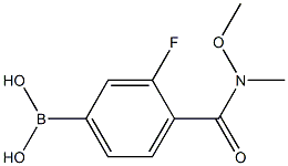 3-FLUORO-4-[(N-METHOXY-N-METHYL)CARBAMOYL]벤젠보론산98