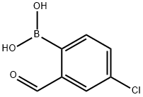 4-CHLORO-2-FORMYLBENZENEBORONIC ACID 98 Structure