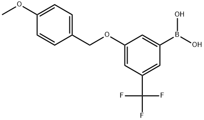 3-(4-甲氧基)苄氧基-5-三氟甲基苯基硼酸,913835-77-5,结构式
