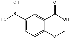 3‐カルボキシ‐4‐メトキシフェニルボロン酸 化学構造式