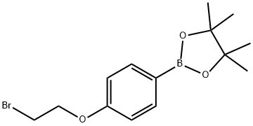 4-(2-BROMOETHOXY)PHENYLBORONIC ACID PINACOL ESTER 化学構造式