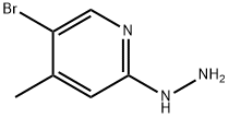 1-(5-bromo-4-methylpyridin-2-yl)hydrazine 化学構造式