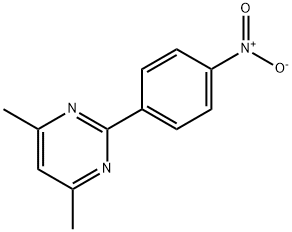 4,6-DIMETHYL-2-(4-NITROPHENYL)PYRIMIDINE Structure