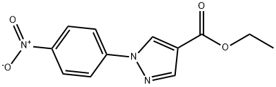 ethyl 1-(4-nitrophenyl)-1H-pyrazole-4-carboxylate Struktur