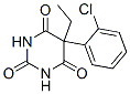 5-(o-クロロフェニル)-5-エチルバルビツル酸 化学構造式