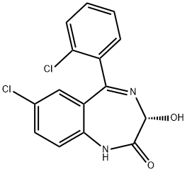 (R)-Lorazepam 化学構造式