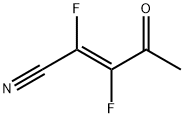 2-Pentenenitrile, 2,3-difluoro-4-oxo-, (E)- (9CI) Struktur
