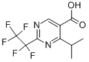 4-ISOPROPYL-5-PENTAFLUORO-PYRIMIDINE-5-CARBOXYLIC ACID 化学構造式