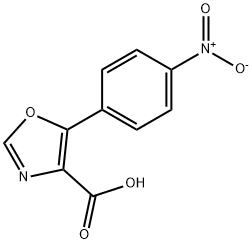 5-(4-硝基苯基)噁唑-4-羧酸,914220-30-7,结构式