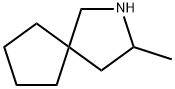 3-Methyl-2-Azaspiro[4.4]nonane 化学構造式
