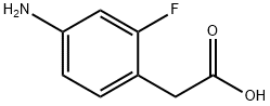 4-氨基-2-氟苯乙酸, 914224-31-0, 结构式