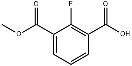 2-氟-3-甲氧羰基苯甲酸 结构式