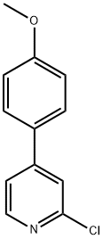 2-クロロ-4-(4-メトキシフェニル)ピリジン 化学構造式