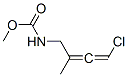 Carbamic  acid,  (4-chloro-2-methyl-2,3-butadienyl)-,  methyl  ester  (9CI) 结构式